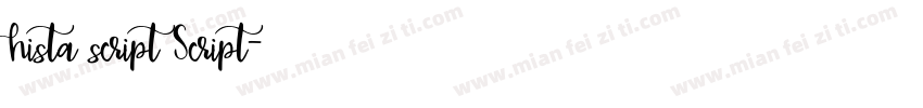 hista script Script字体转换
